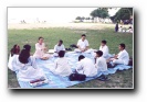 Group 3 enjoying classes at East Coast Beach - Click to enlarge