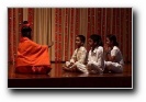 The guru and his devotees - Click to enlarge