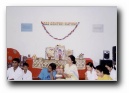 Brother Vijay and Niven with the altar in the background - Click to enlarge